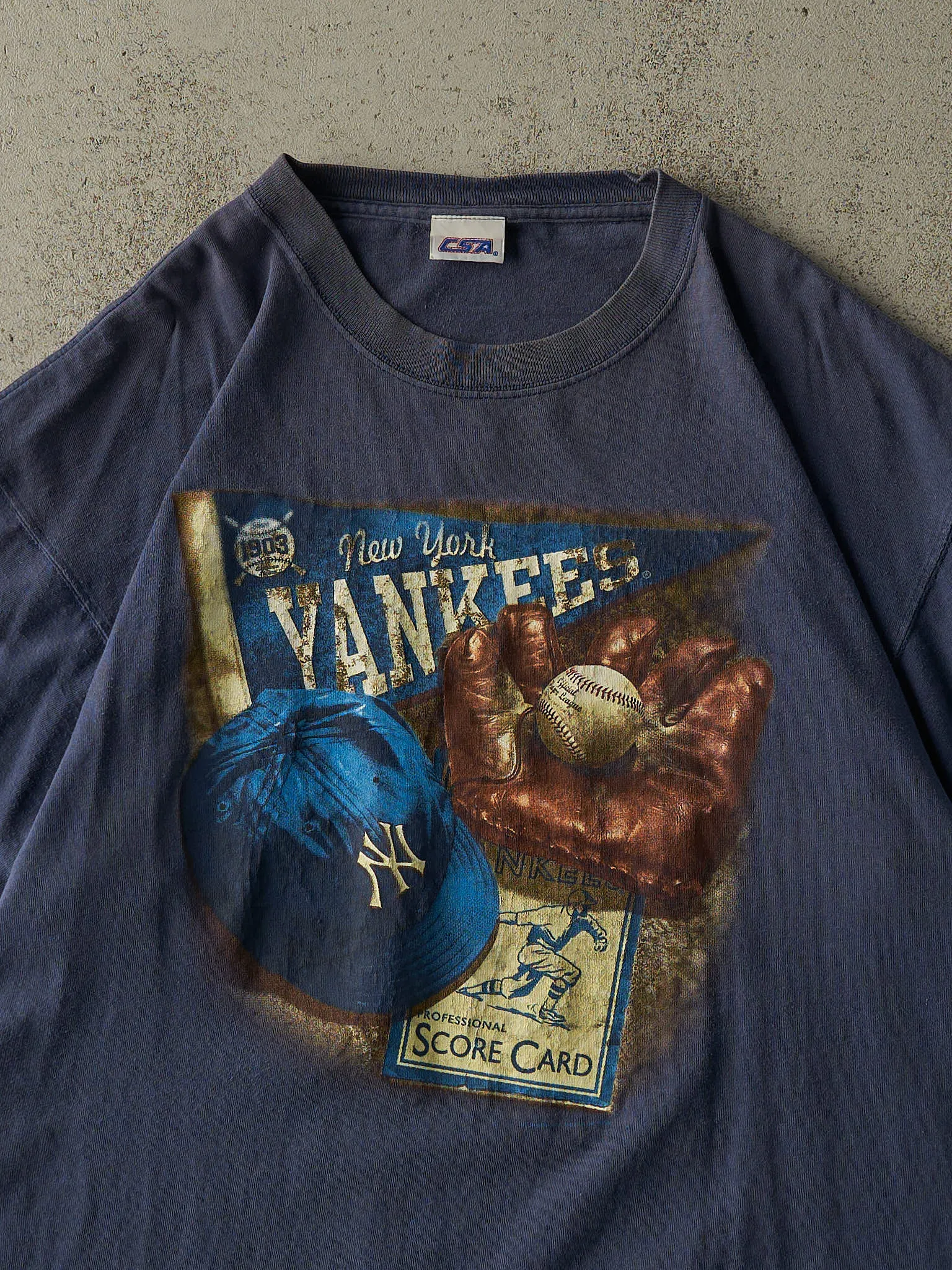 Vintage 06' Faded Navy New York Yankees Tee (XL/XXL) sold by Rebalance Vintage product image thumbnail 2