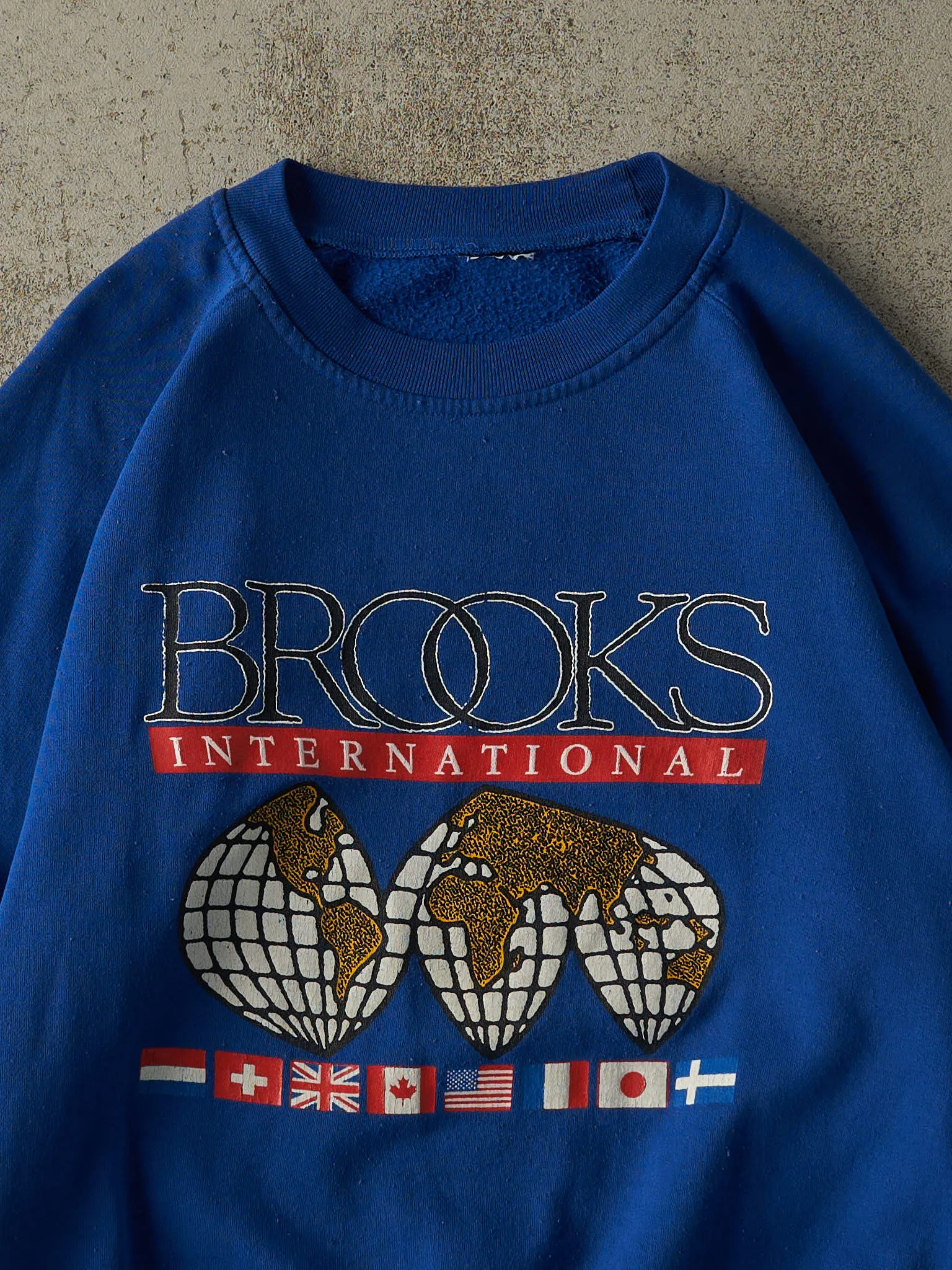 Vintage 80s Blue Brooks Boxy Crewneck (M) sold by Rebalance Vintage product image thumbnail 2