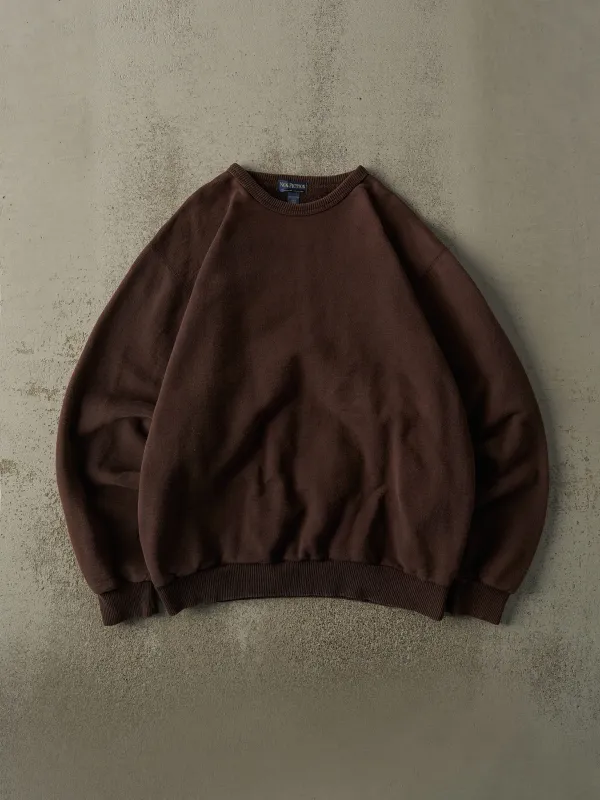 Vintage 90s Sun Faded Brown Non-Fiction Blank Crewneck (XL) sold by Rebalance Vintage