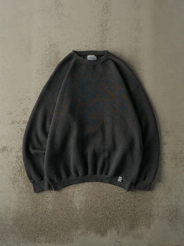 Vintage 90s Charcoal Grey Discus Athletic Blank Crewneck (L/XL) sold by Rebalance Vintage