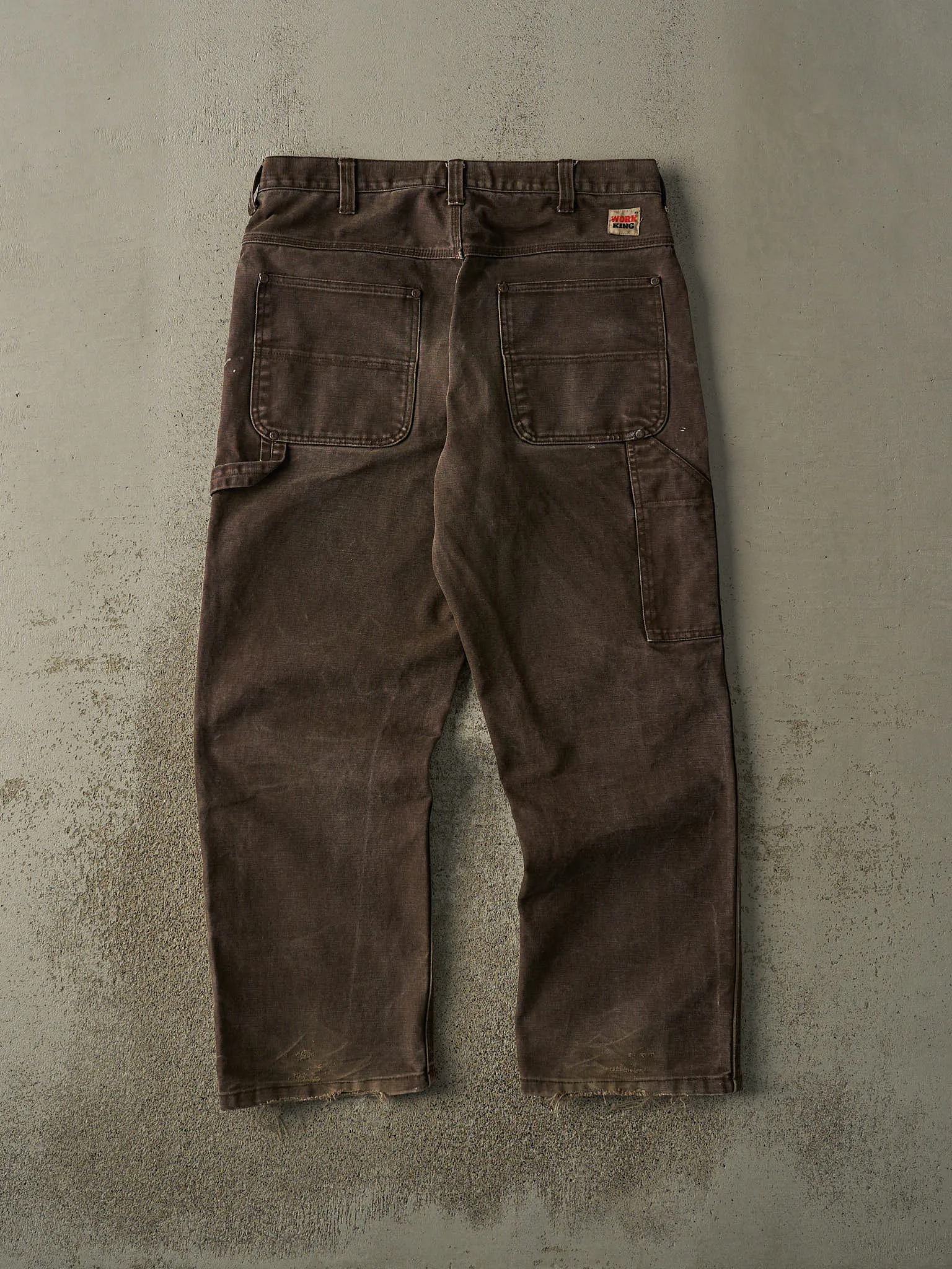 Vintage 90s Brown Work King Carpenter Work Pants (35x29) sold by Rebalance Vintage product image thumbnail 2