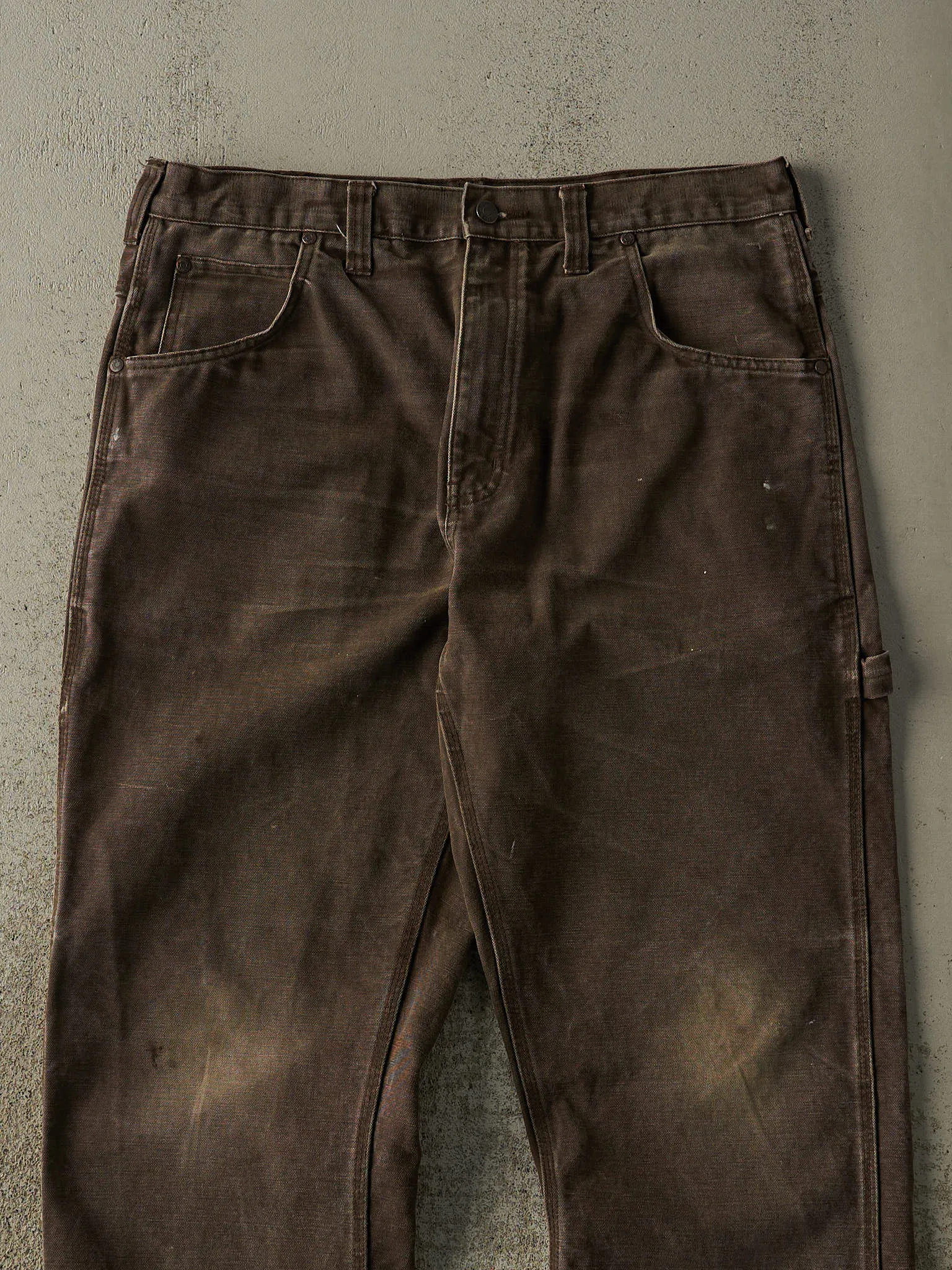 Vintage 90s Brown Work King Carpenter Work Pants (35x29) sold by Rebalance Vintage product image thumbnail 3