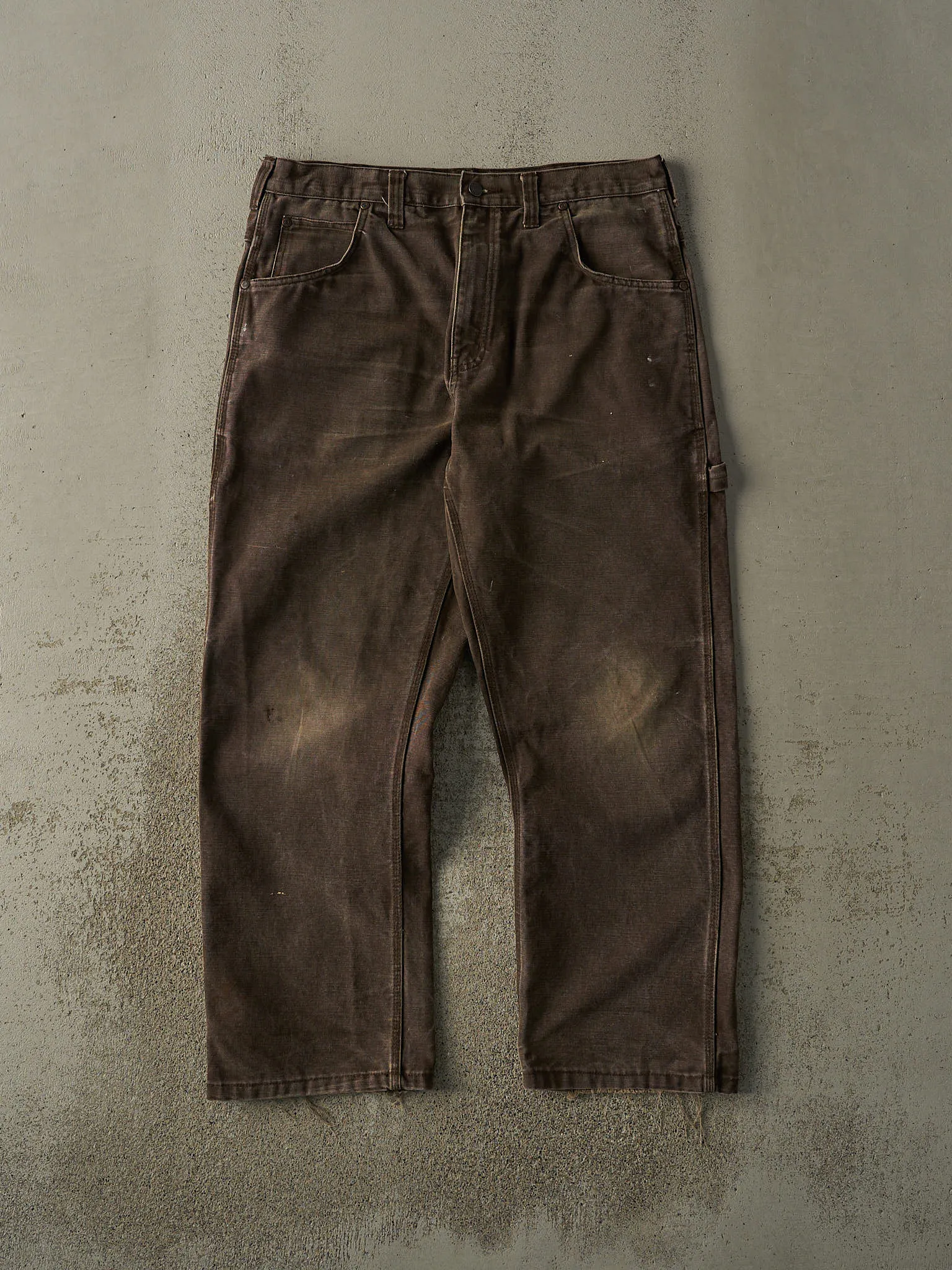 Vintage 90s Brown Work King Carpenter Work Pants (35x29) sold by Rebalance Vintage