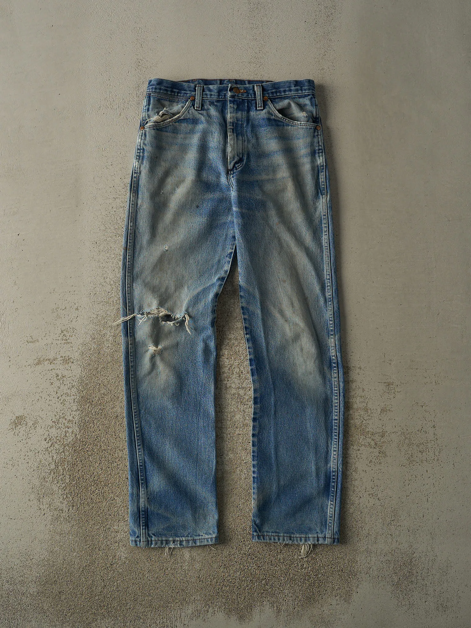 Vintage 80s Light Wash Wrangler Jeans (32x33) sold by Rebalance Vintage