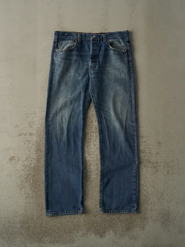 Vintage Y2K Dark Wash Levi's 501 Jeans (35x31.5) sold by Rebalance Vintage