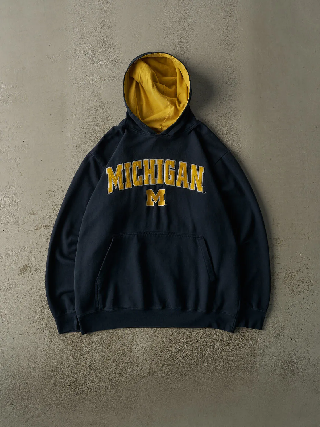 Vintage Y2K Navy Blue University of Michigan Hoodie (L/XL) sold by Rebalance Vintage