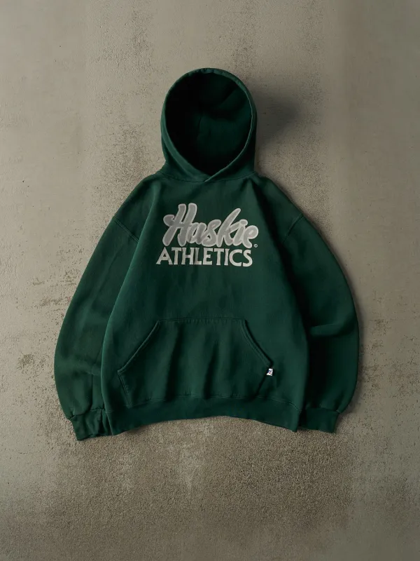 Vintage Y2K Green Huskie Athletics Russell Athletics Hoodie (S/M) sold by Rebalance Vintage