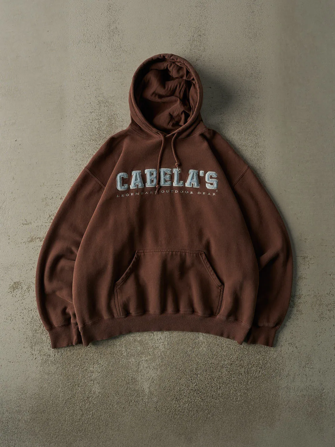 Vintage Y2K Brown Cabela's Boxy Hoodie (M/L) sold by Rebalance Vintage