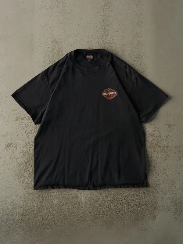 Vintage 13' Faded Black New Richmond WI Harley Davidson Tee (L/XL) sold by Rebalance Vintage