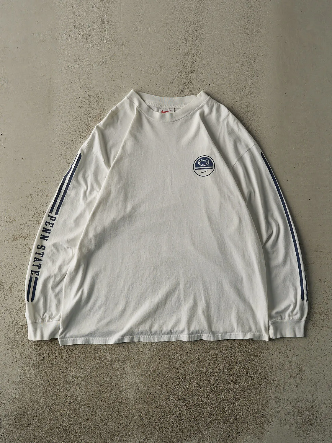 Vintage Y2K White Penn State Nittany Lions Nike Long Sleeve (L/XL) sold by Rebalance Vintage