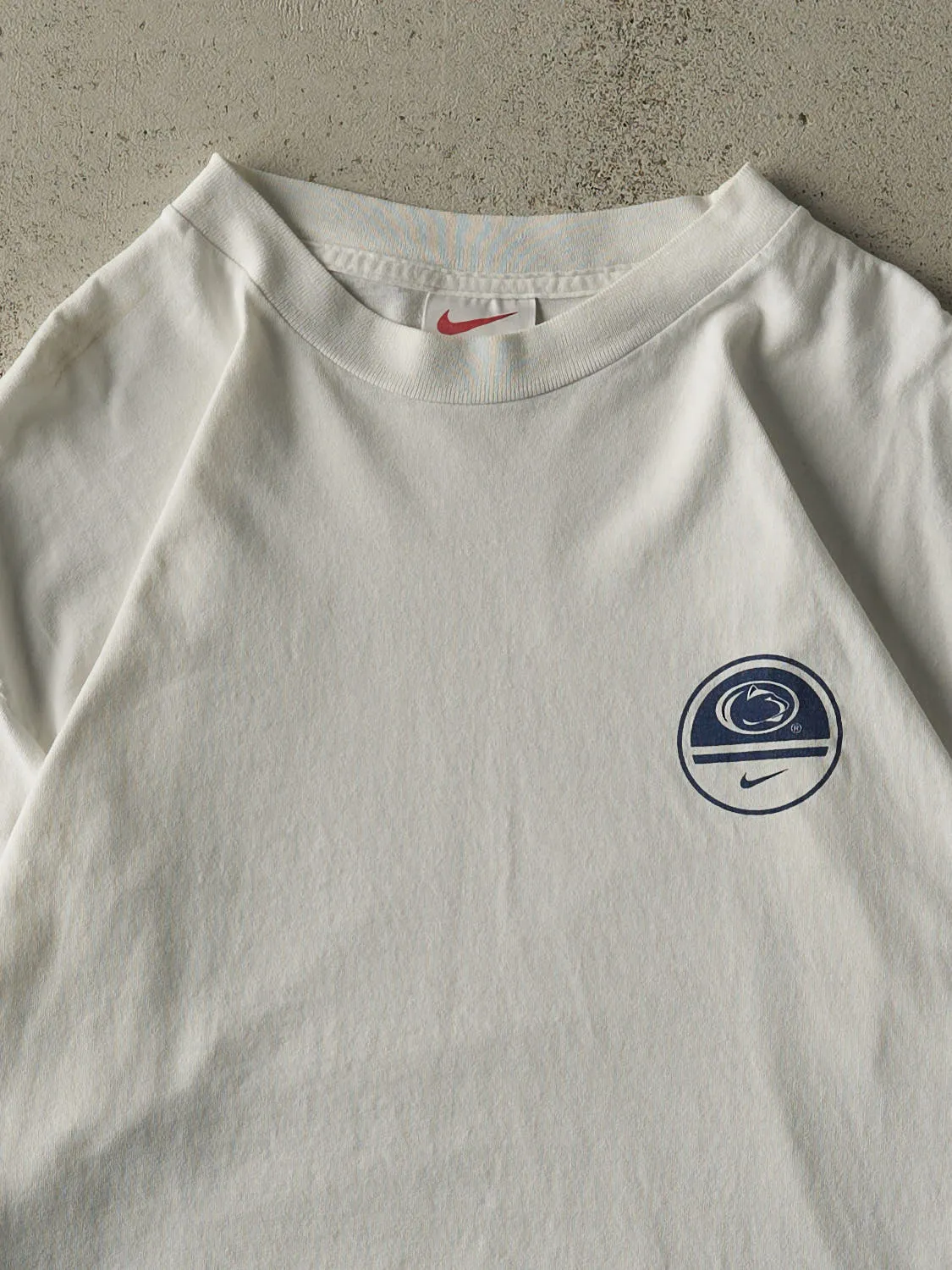 Vintage Y2K White Penn State Nittany Lions Nike Long Sleeve (L/XL) sold by Rebalance Vintage product image thumbnail 2
