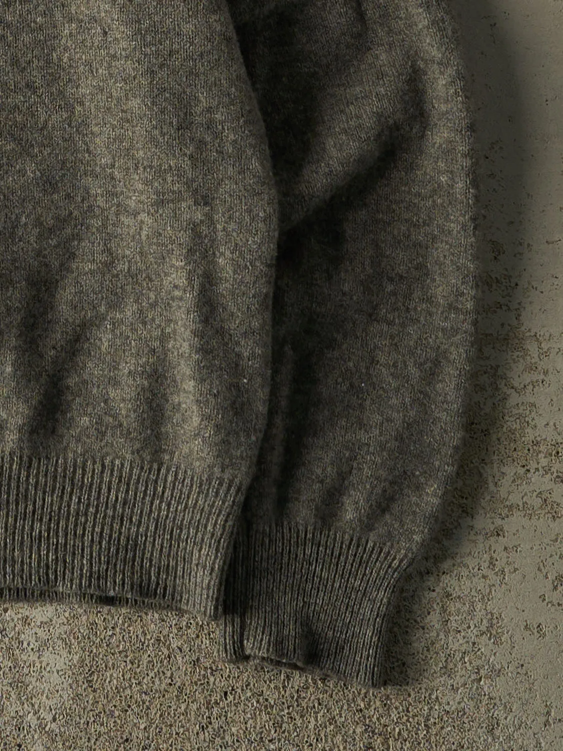 Vintage 90s Grey Polo Ralph Lauren Lambs Wool Boxy Knit (S/M) sold by Rebalance Vintage product image thumbnail 3
