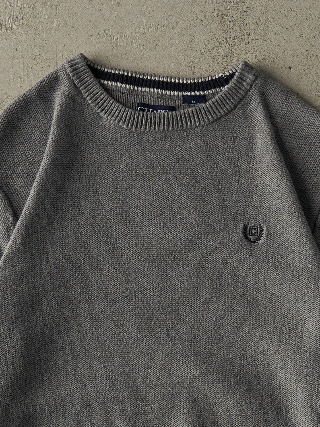 Vintage Y2K Grey Chaps Embroidered Knit (M) sold by Rebalance Vintage product image thumbnail 2