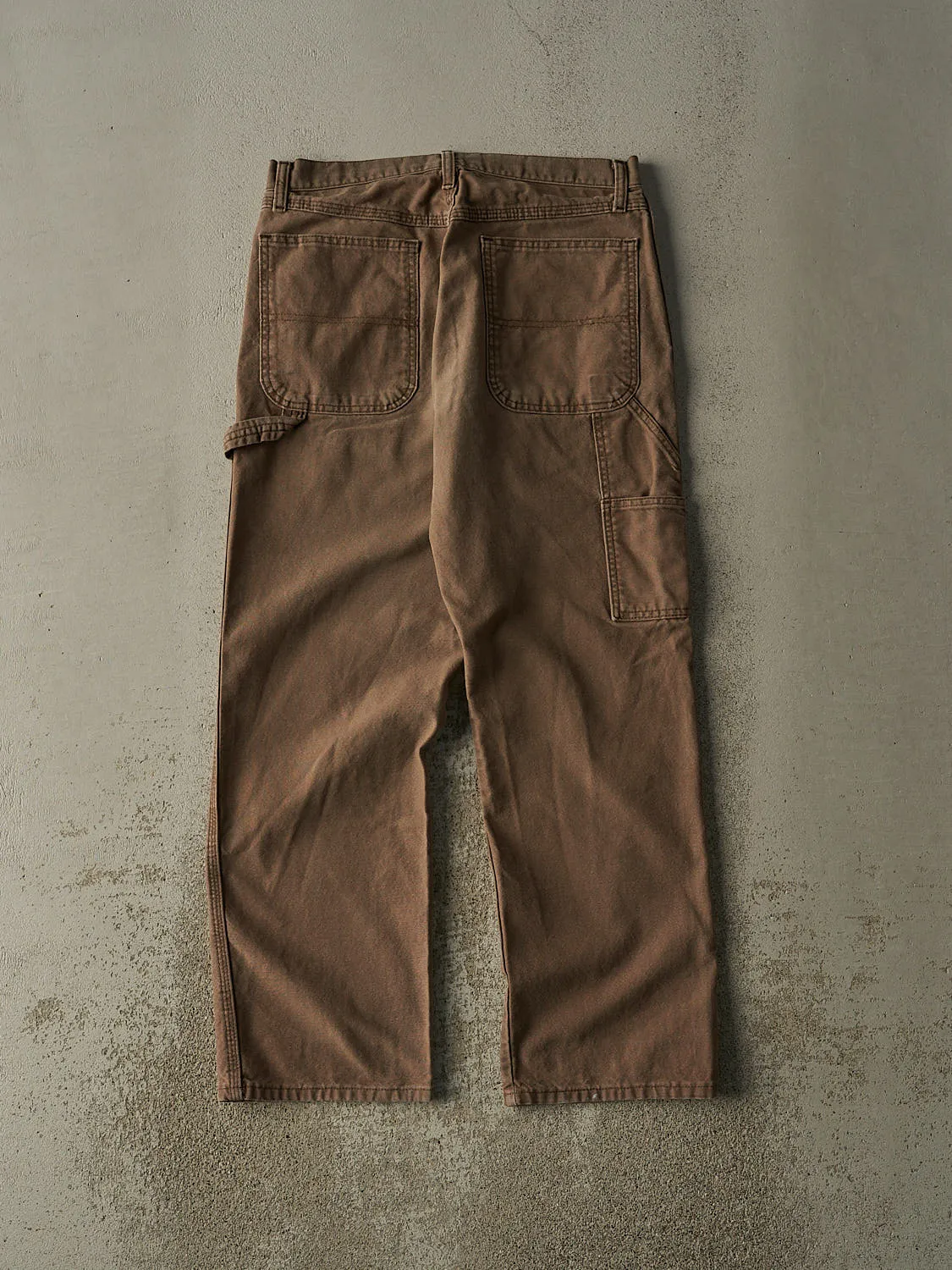 Vintage 90s Faded Brown Rustler Carpenter Pants (31x30) sold by Rebalance Vintage product image thumbnail 2