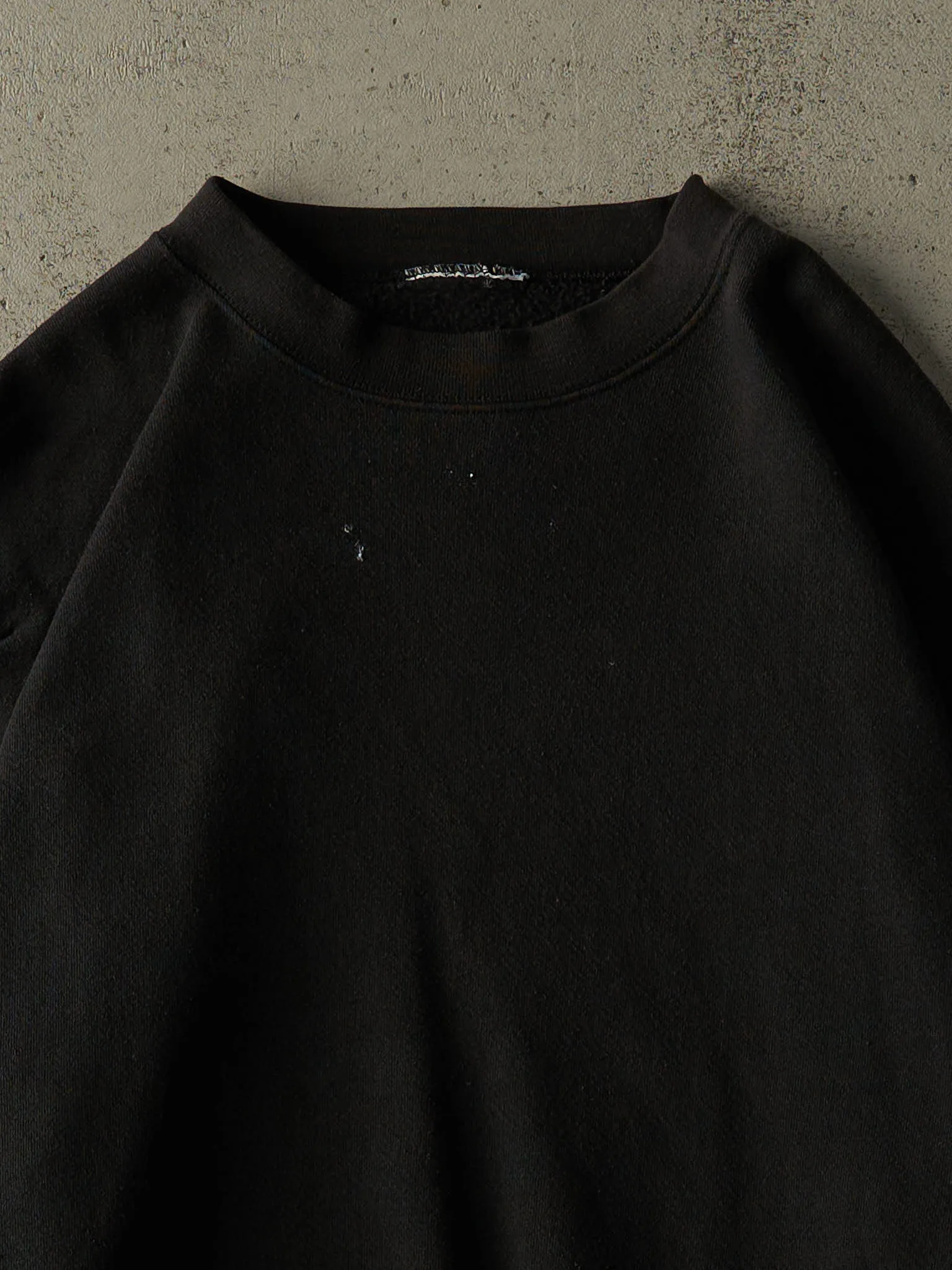 Vintage 90s Faded Black Blank Crewneck (XXL) sold by Rebalance Vintage product image thumbnail 2
