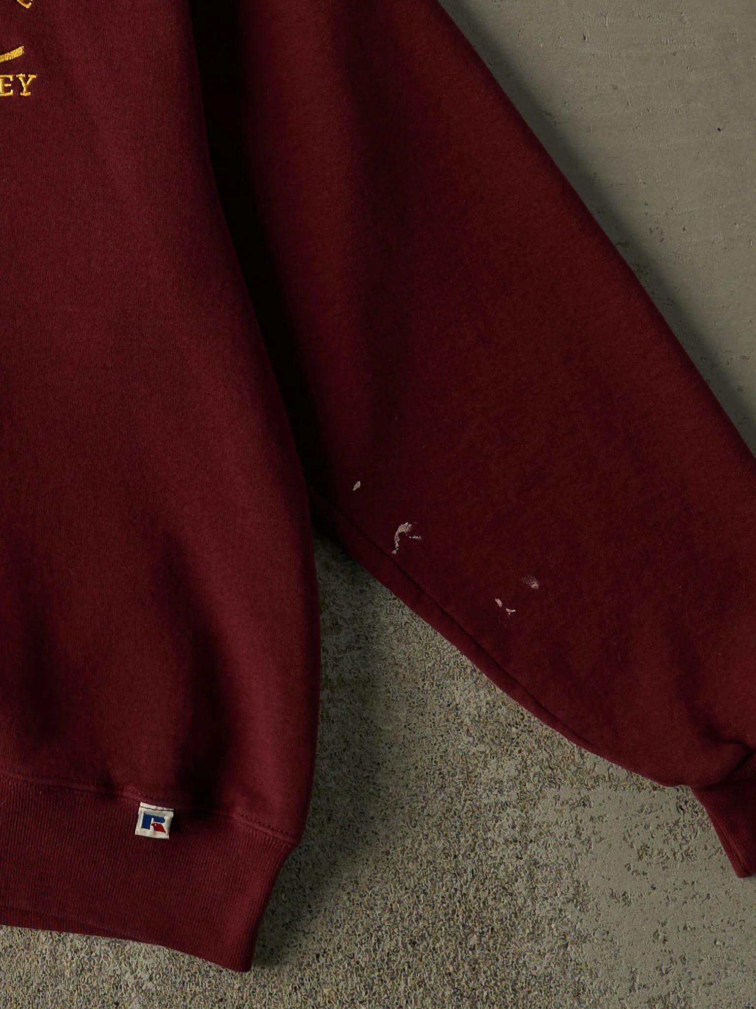 Vintage 90s Burgundy Avon Grove Ice Hockey Embroidered Russell Athletic Crewneck (L/XL) sold by Rebalance Vintage product image thumbnail 3