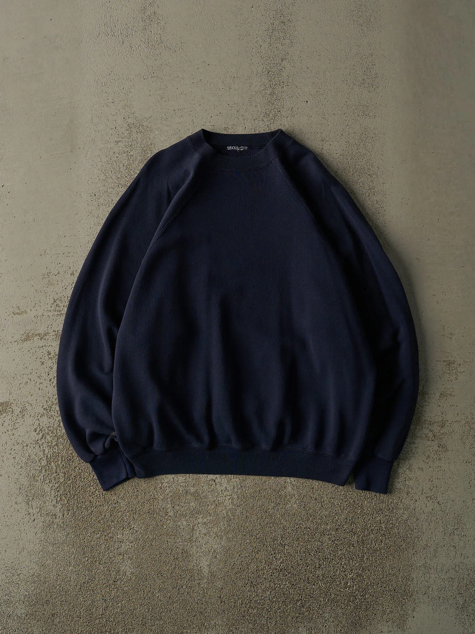 Vintage 80s Navy Blue Blank Crewneck (M/L) sold by Rebalance Vintage