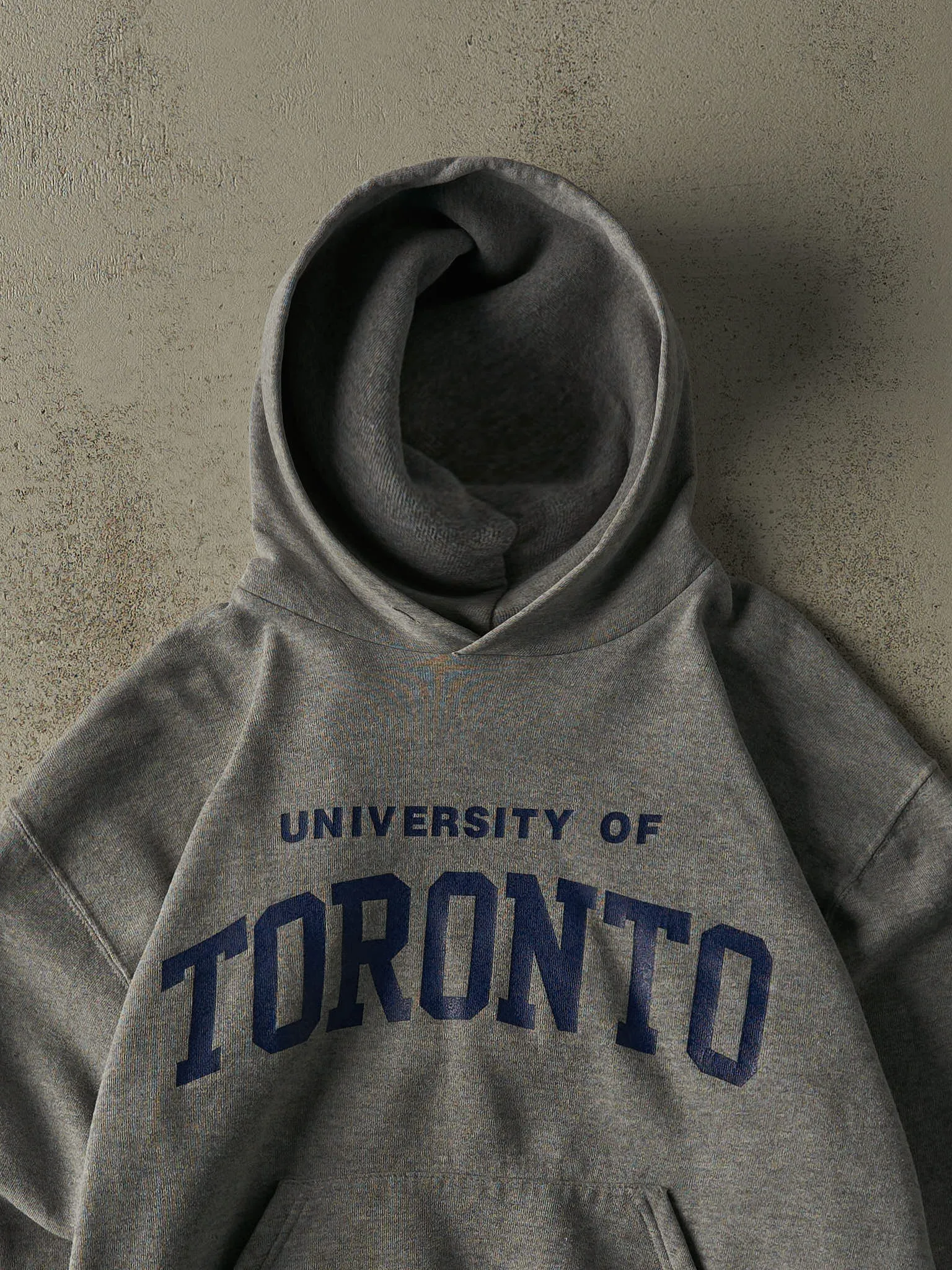 Vintage 90s Grey University of Toronto Russell Athletic Hoodie (S/M) sold by Rebalance Vintage product image thumbnail 2