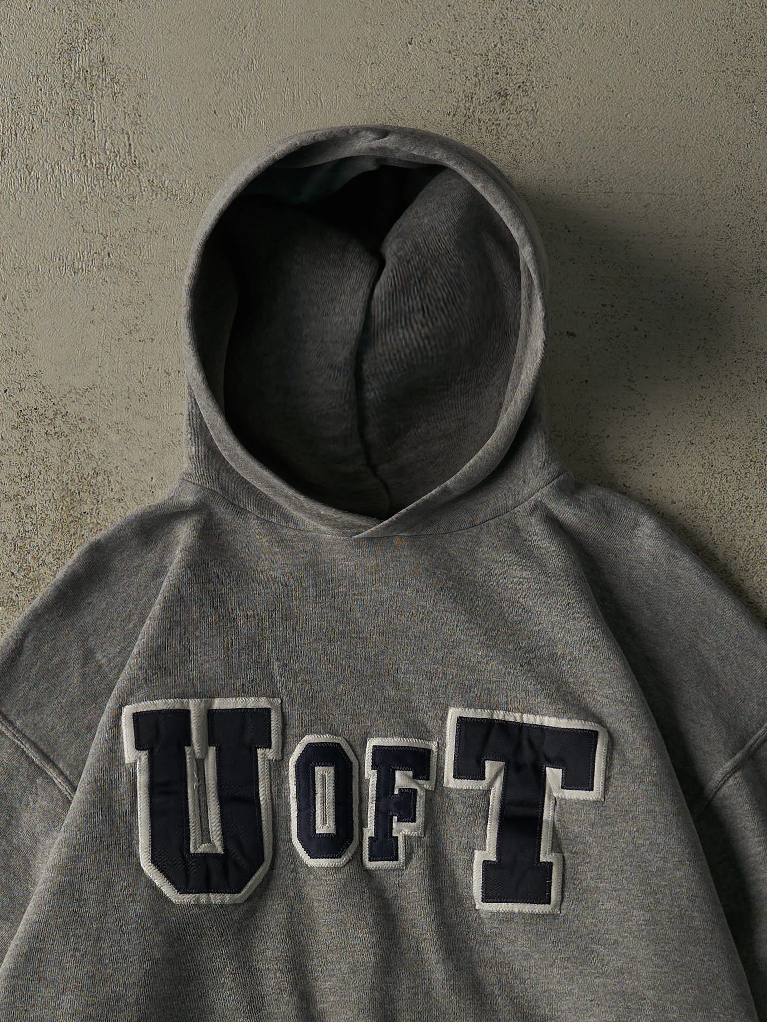 Vintage 90s Grey University of Toronto Russell Athletic Hoodie (M/L) sold by Rebalance Vintage product image thumbnail 2
