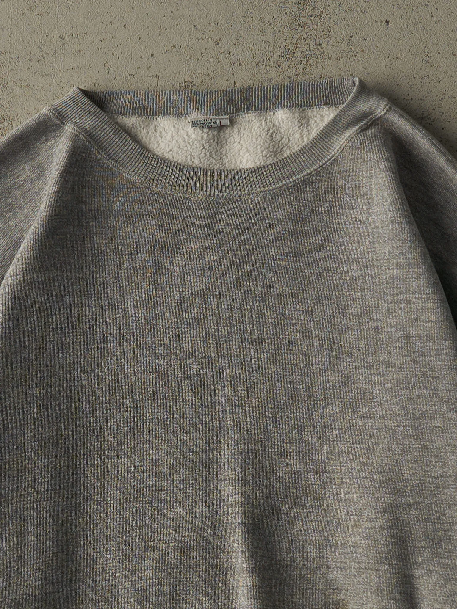Vintage 90s Grey Blank Crewneck (L) sold by Rebalance Vintage product image thumbnail 2