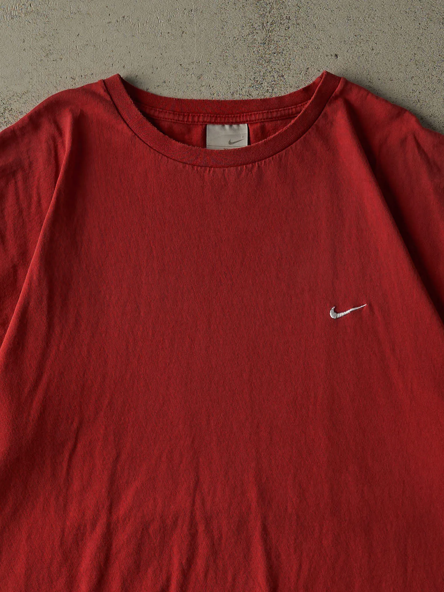 Vintage Y2K Red Nike Embroidered Swoosh Tee (XL/XXL) sold by Rebalance Vintage product image thumbnail 2