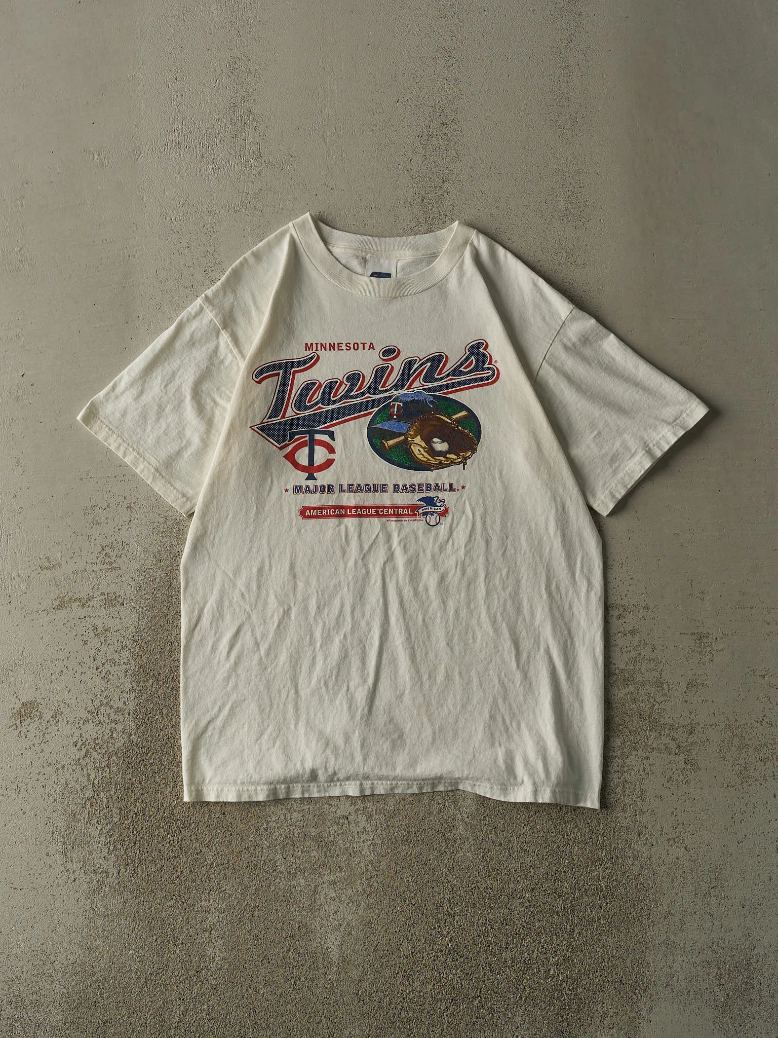 Vintage 04' White Minnesota Twins Tee (L/XL) sold by Rebalance Vintage