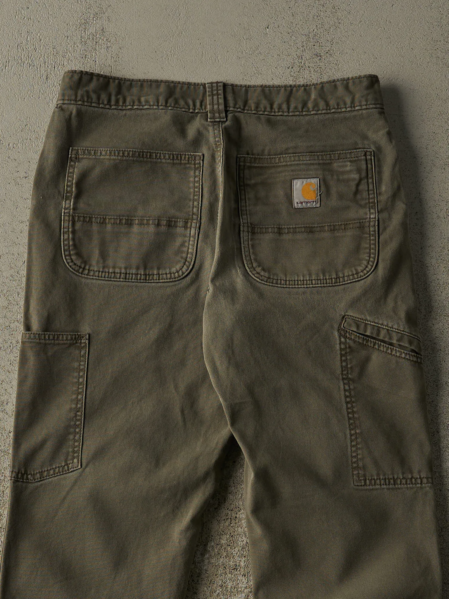 Vintage Y2K Green Carhartt Double Knee Work Pants (30x31) sold by Rebalance Vintage product image thumbnail 5