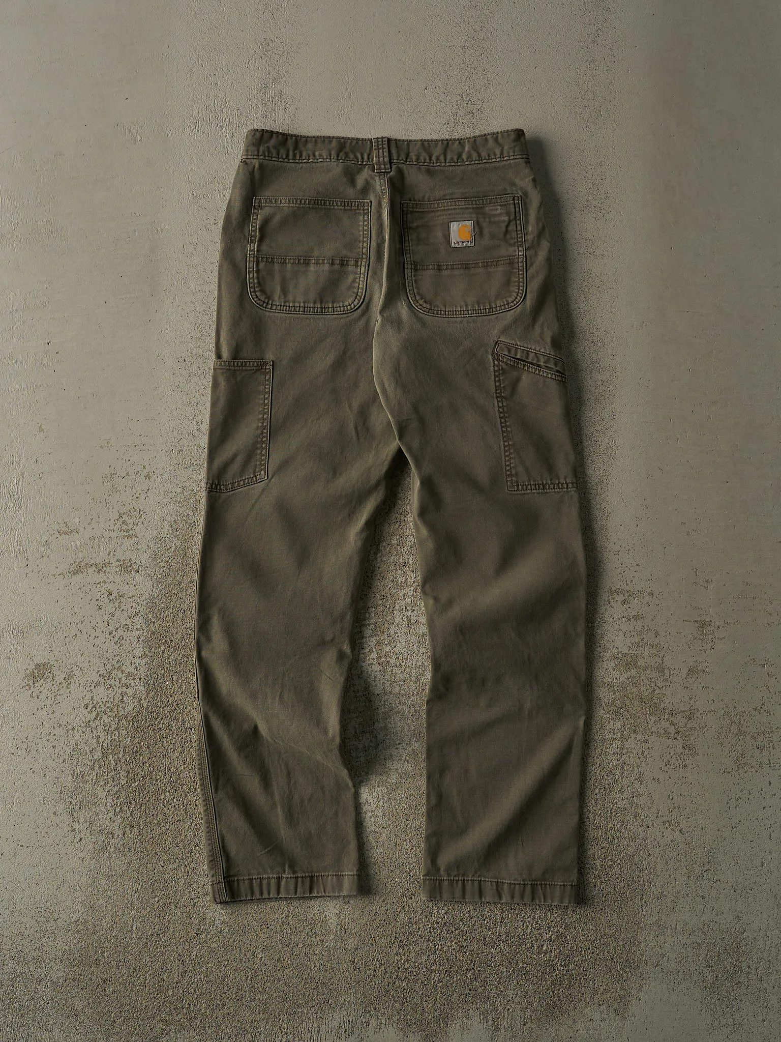 Vintage Y2K Green Carhartt Double Knee Work Pants (30x31) sold by Rebalance Vintage product image thumbnail 3