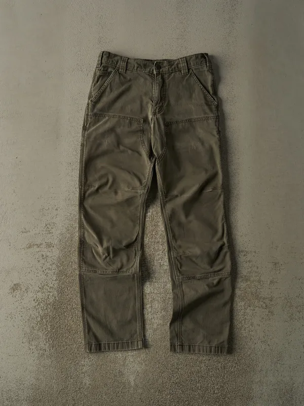 Vintage Y2K Green Carhartt Double Knee Work Pants (30x31) sold by Rebalance Vintage