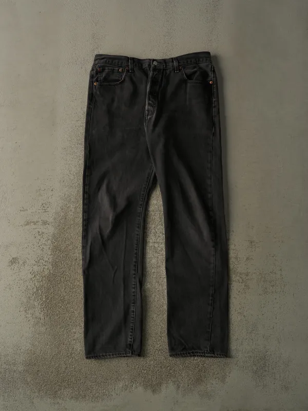 Vintage Y2K Faded Black Levi's 501 Denim Pants (35x33) sold by Rebalance Vintage