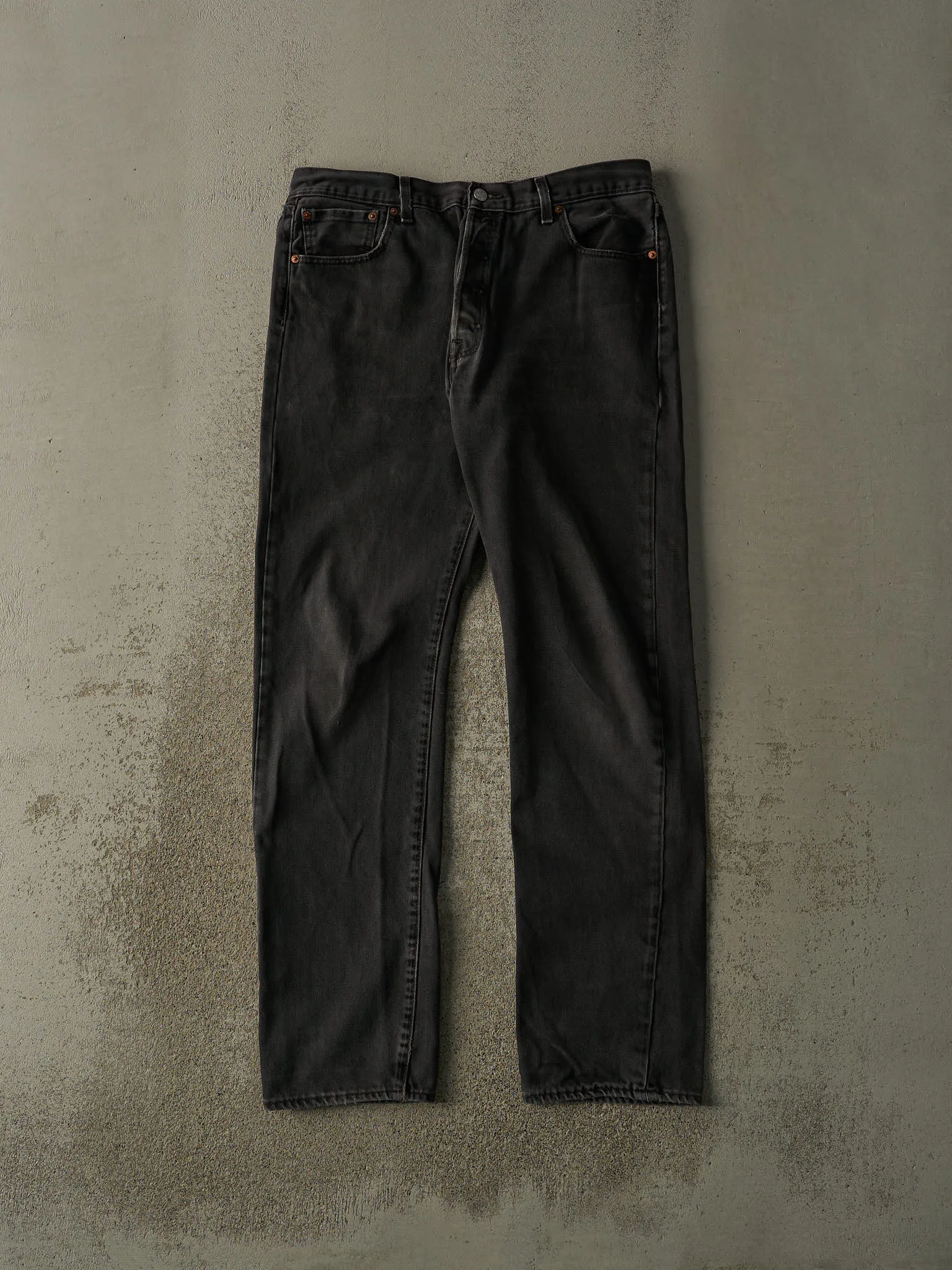 Vintage Y2K Faded Black Levi's 501 Denim Pants (35x33) sold by Rebalance Vintage