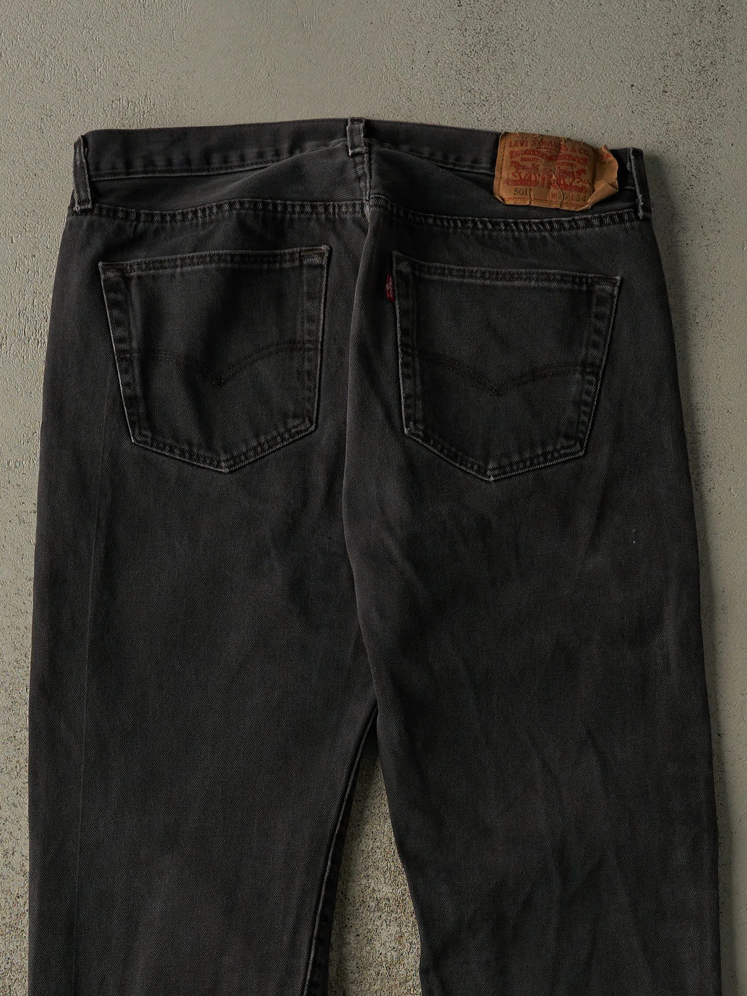 Vintage Y2K Faded Black Levi's 501 Denim Pants (35x33) sold by Rebalance Vintage product image thumbnail 5