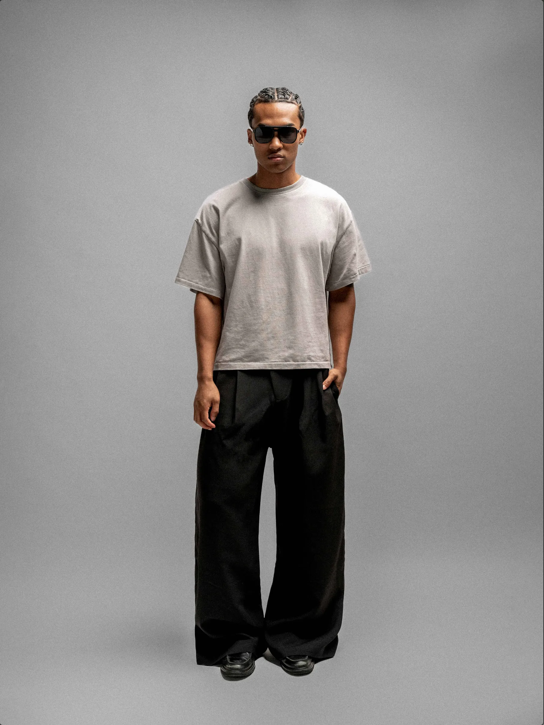 Everyday Boxy Tee – Clay Grey sold by Rebalance Vintage product image thumbnail 2