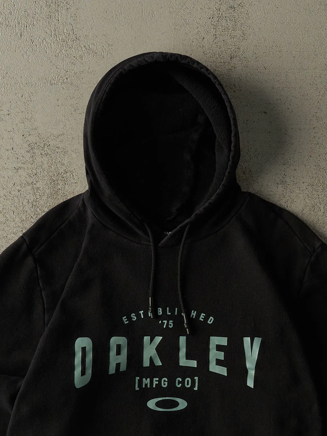Vintage Y2K Black Oakley Hoodie (S/M) sold by Rebalance Vintage product image thumbnail 2