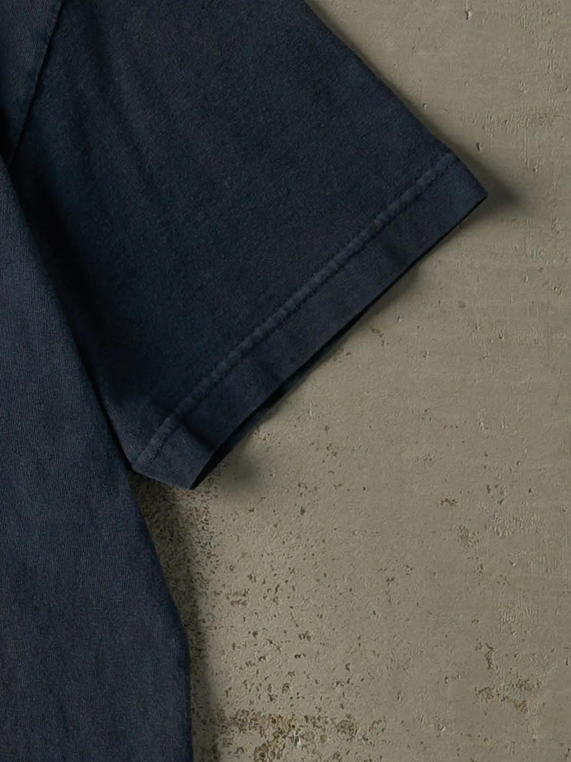 Vintage Y2K Faded Navy Blue "Buddha" Slogan Tee (L/XL) sold by Rebalance Vintage product image thumbnail 3