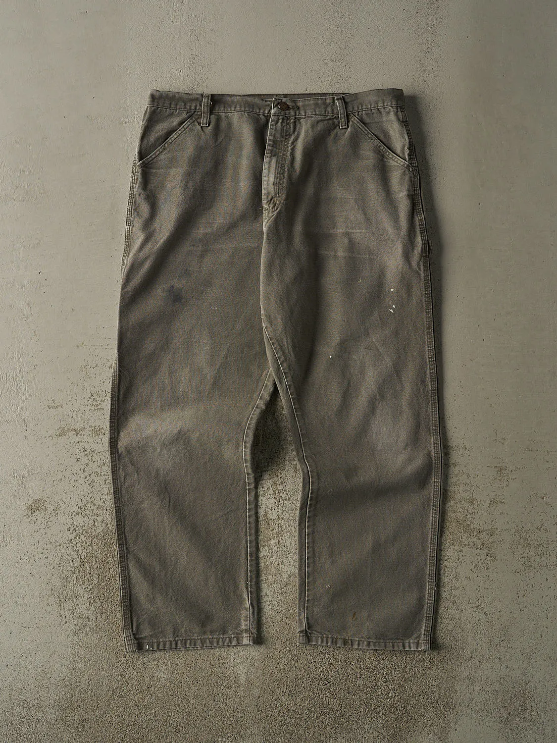 Vintage 90s Faded Green Rustler Carpenter Pants (38x30) sold by Rebalance Vintage