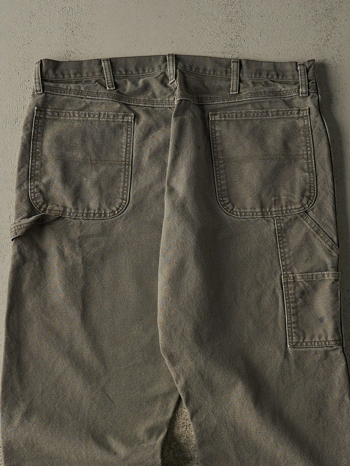 Vintage 90s Faded Green Rustler Carpenter Pants (38x30) sold by Rebalance Vintage product image thumbnail 5