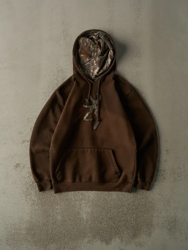 Vintage Y2K Sun Faded Brown Browning Embroidered Hoodie (M/L) sold by Rebalance Vintage