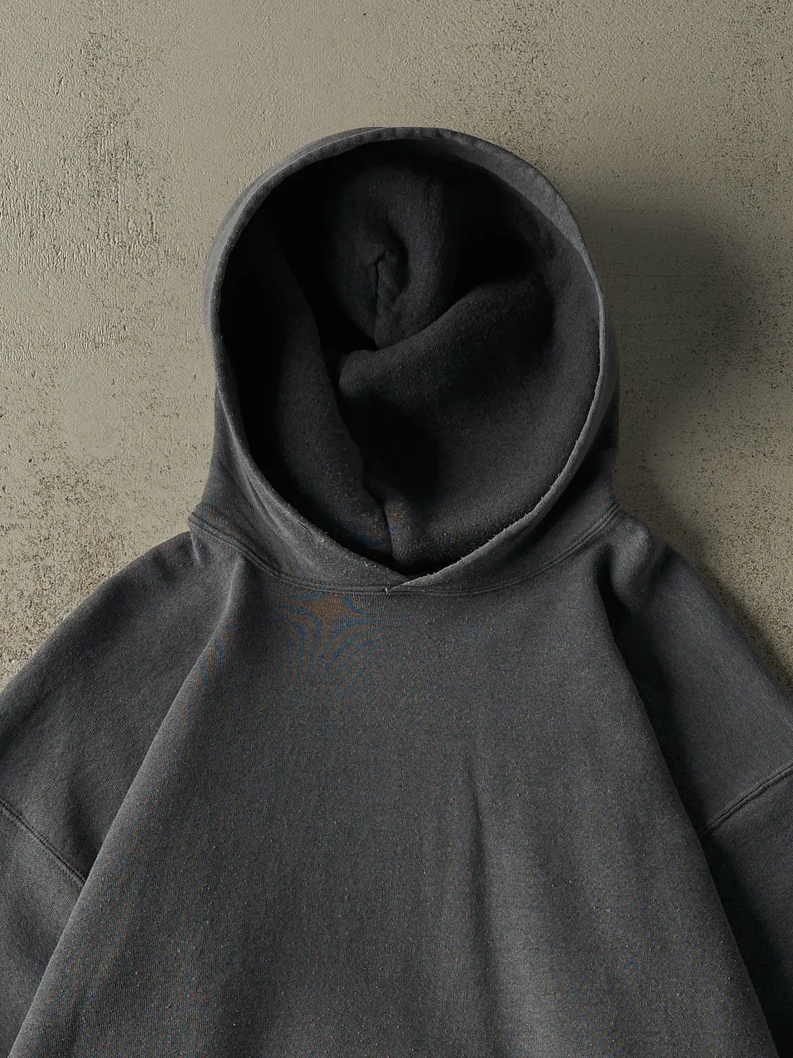 Vintage Y2K Charcoal Grey Russell Athletic Hoodie (XL/XXL) sold by Rebalance Vintage product image thumbnail 2