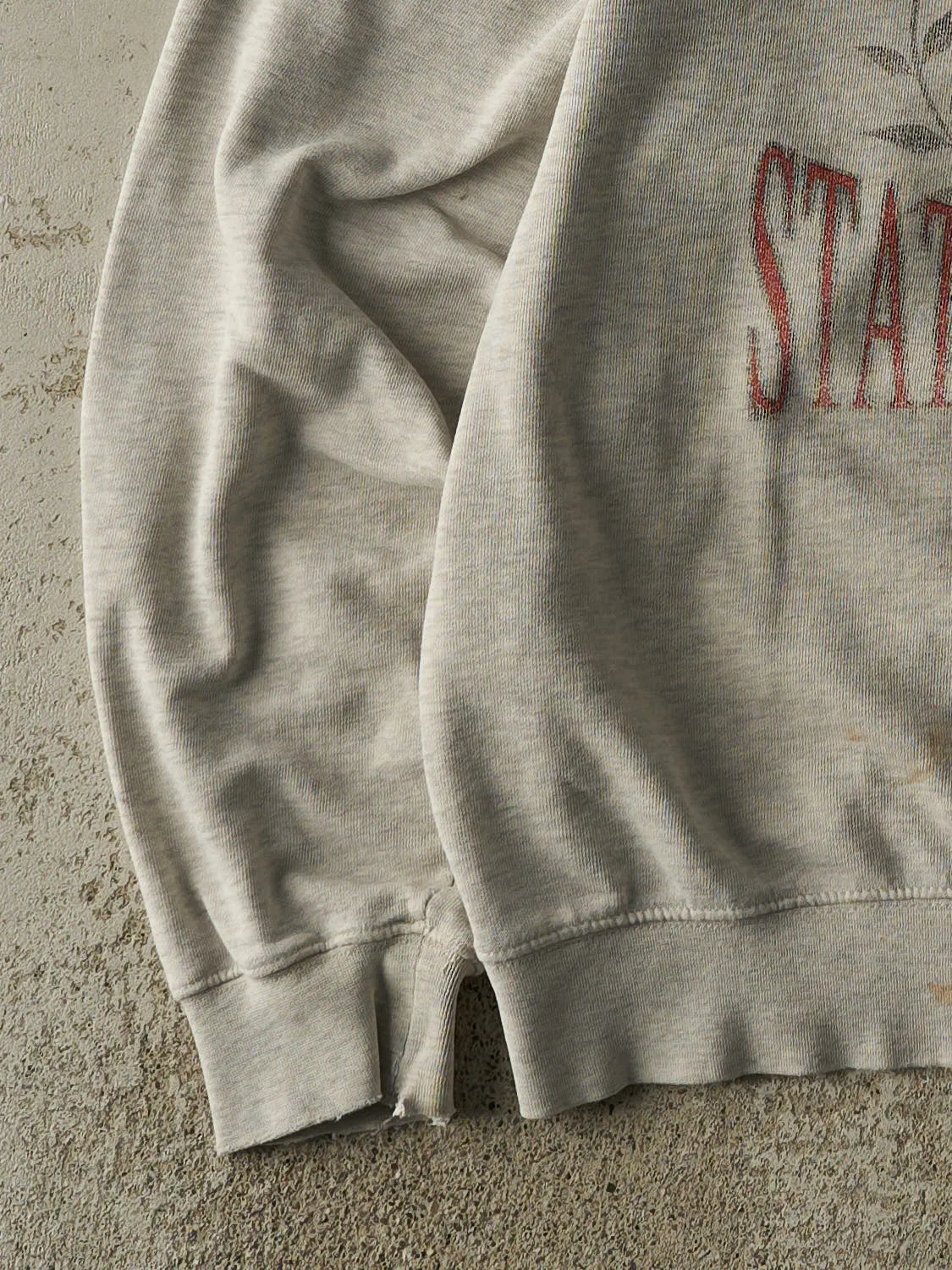 Vintage 90s Heather Grey Bowling Green State University Mom Crewneck (M/L) sold by Rebalance Vintage product image thumbnail 3