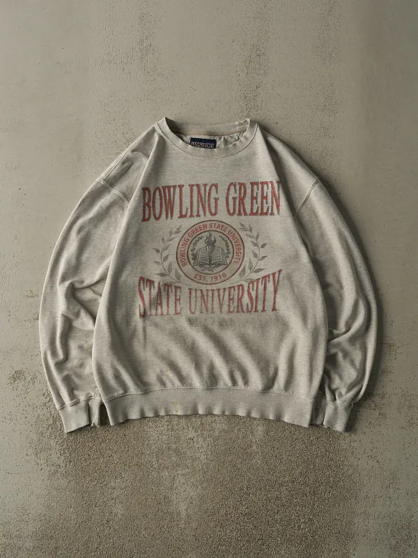 Vintage 90s Heather Grey Bowling Green State University Mom Crewneck (M/L) sold by Rebalance Vintage