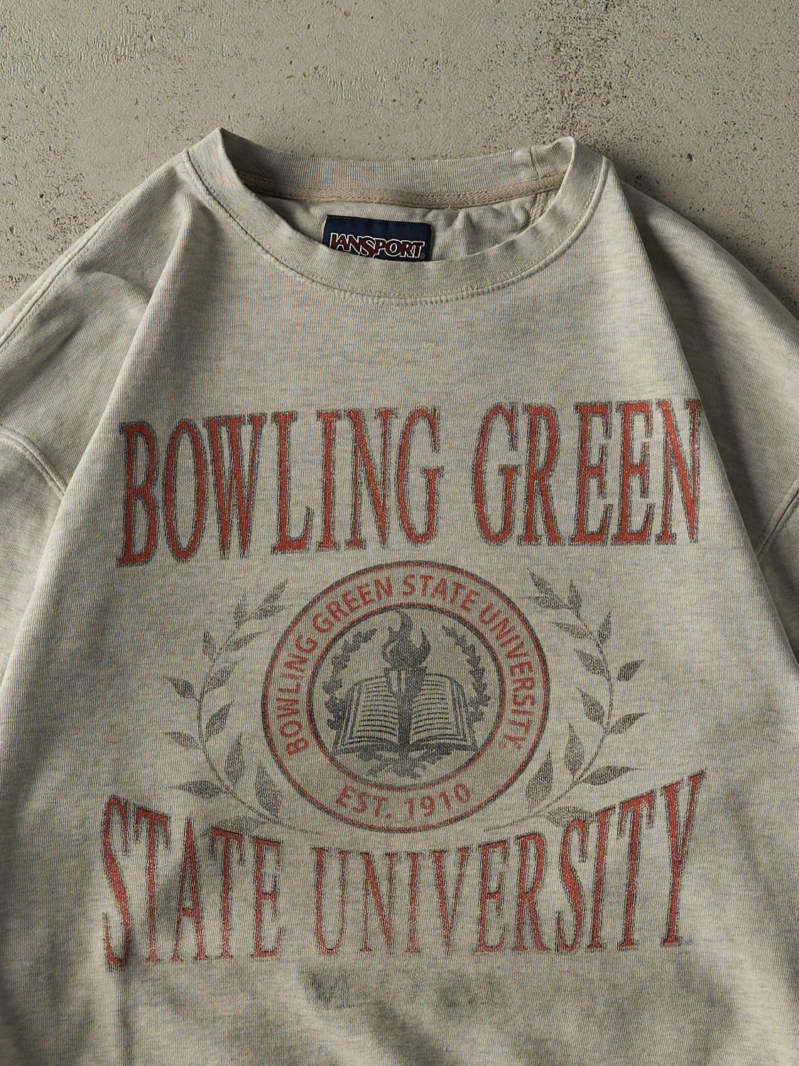 Vintage 90s Heather Grey Bowling Green State University Mom Crewneck (M/L) sold by Rebalance Vintage product image thumbnail 2
