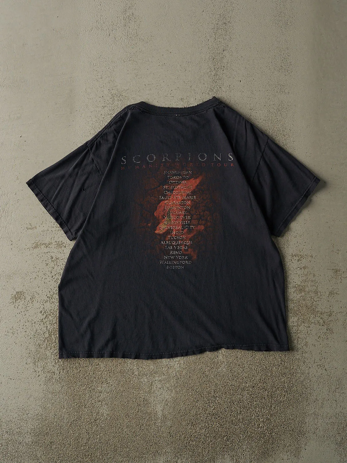 Vintage 07' Faded Black Scorpions Humanity World Tour Tee (L/XL) sold by Rebalance Vintage product image thumbnail 2