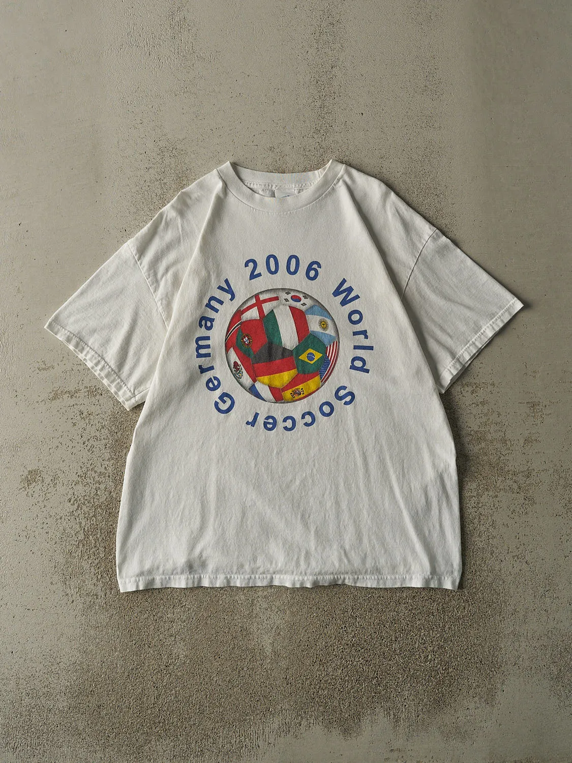 Vintage 06' White Germany World Soccer Tee (L/XL) sold by Rebalance Vintage