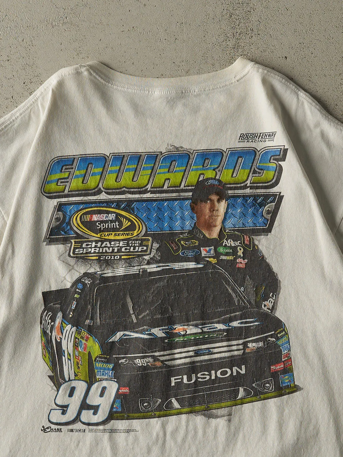 Vintage 10' White Carl Edwards Nascar Racing Tee (XL/XXL) sold by Rebalance Vintage product image thumbnail 4