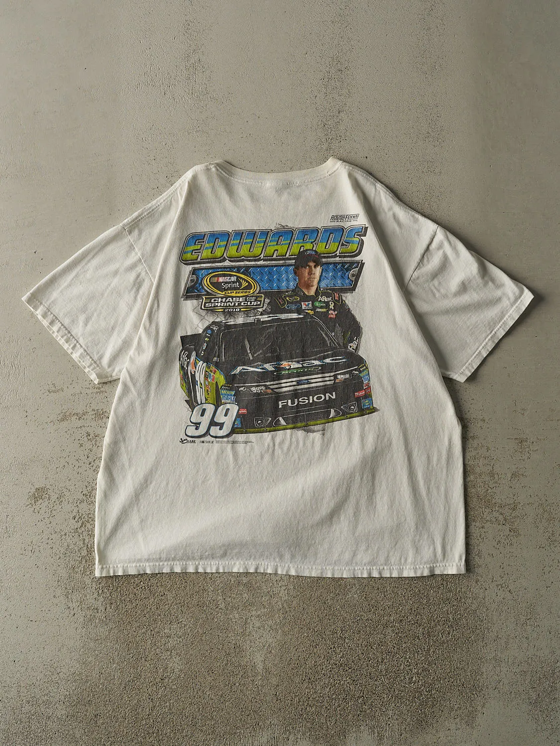 Vintage 10' White Carl Edwards Nascar Racing Tee (XL/XXL) sold by Rebalance Vintage product image thumbnail 2