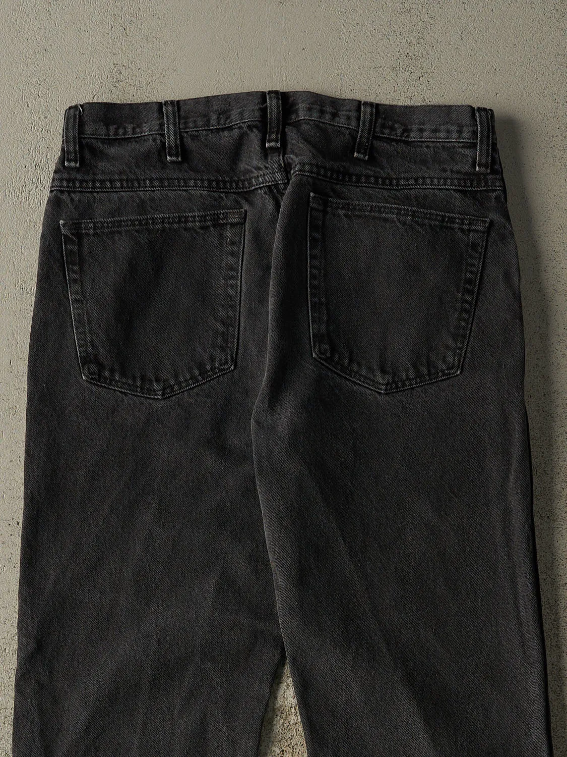 Vintage 90s Faded Black Denim Pants (32x29.5) sold by Rebalance Vintage product image thumbnail 5