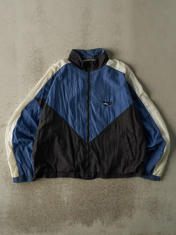 Vintage 90s Blue Black & White  Reebok Track Jacket (L/XL) sold by Rebalance Vintage