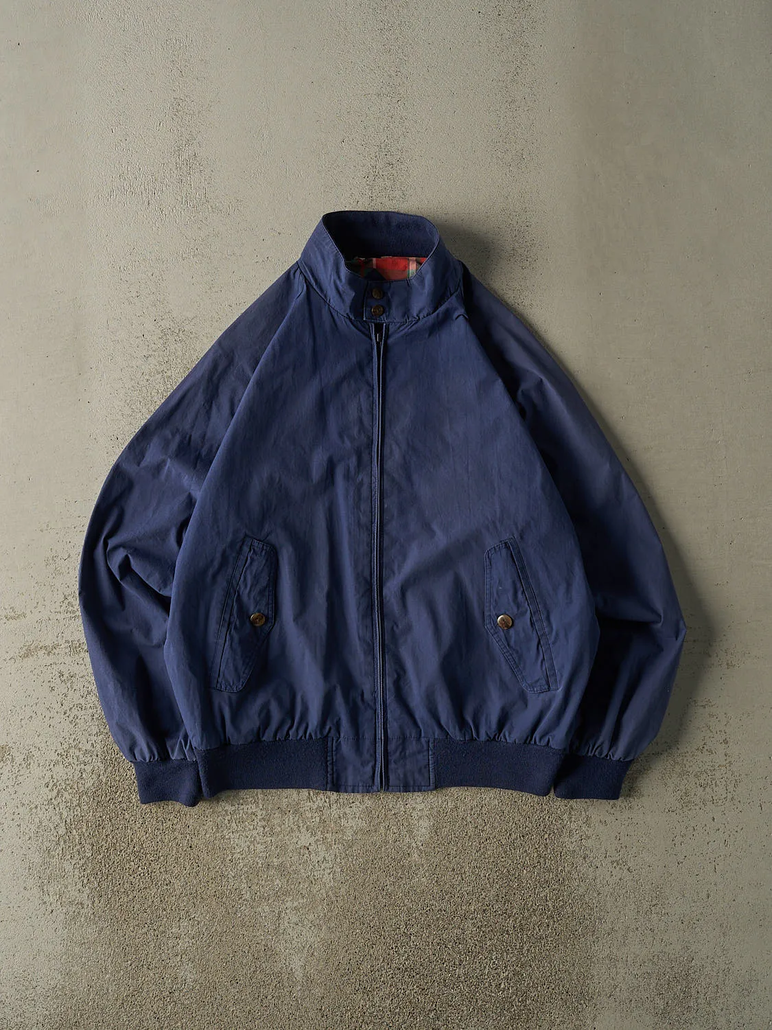 Vintage 90s Navy Blue American Eagle Harrington Bomber Jacket (L/XL) sold by Rebalance Vintage