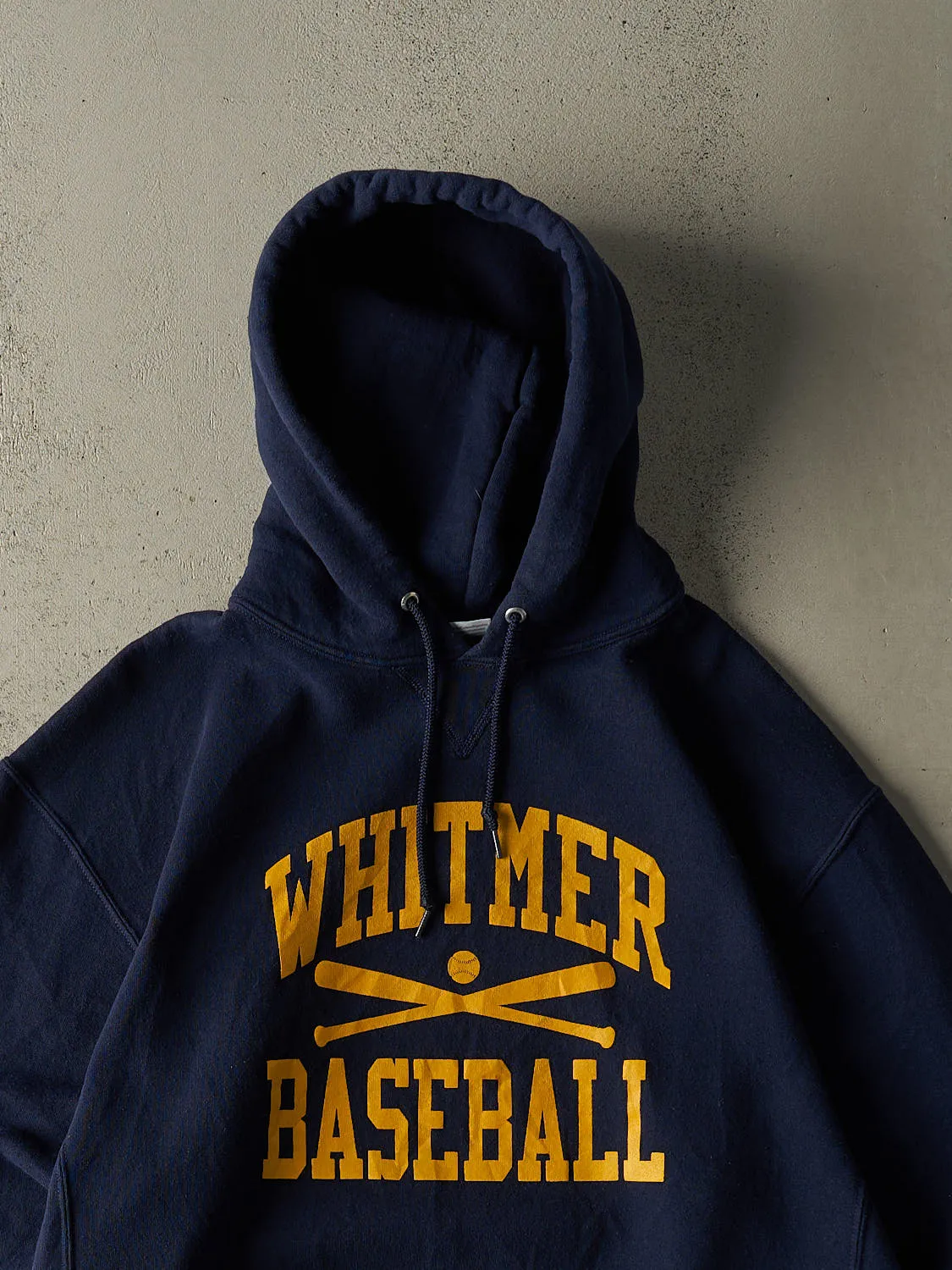 Vintage Y2K Navy Blue Whitmer Baseball Russell Athletic Hoodie (XL/XXL) sold by Rebalance Vintage product image thumbnail 2